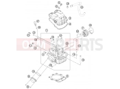 KTM 500 EXC SIX DAYS (F8575P2) [US] 2016 CYLINDER HEAD