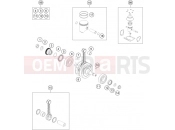 KTM 125 SX (F6101P0) [EU] 2016 CRANKSHAFT, PISTON