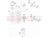 KTM 1090 ADVENTURE L (F9903QB) [EU] 2017 SHOCK ABSORBER DISASSEMBLED