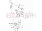 KTM 500 EXC-F (F8503Q9) [EU] 2017 CLUTCH COVER