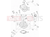 KTM 500 EXC-F (F8503Q9) [EU] 2017 CYLINDER HEAD