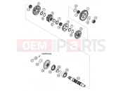 KTM 640 ADVENTURE-R (9703D1) [EU] 2004 TRANSMISSION II - COUNTERSHAFT