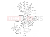KTM 625 SMC (9760D4) [AU, GB] 2004 CYLINDER HEAD