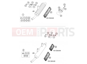 KTM 125 EXC  SIX-DAYS (7103D2) [EU] 2004 MAIN SILENCER