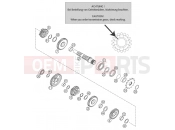 KTM 125 EXC  SIX-DAYS (7103D2) [EU] 2004 TRANSMISSION II - COUNTERSHAFT