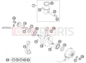 KTM 105 SX (6101D5) [EU] 2004 CRANKSHAFT, PISTON