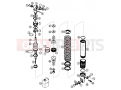 KTM 50 SX  PRO SENIOR  LC (6001D4) [EU] 2004 SHOCK ABSORBER DISASSEMBLED