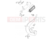 KTM 50 SX  PRO SENIOR  LC (6001D4) [EU] 2004 EXHAUST SYSTEM