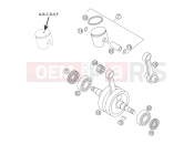 KTM 50 SX  PRO SENIOR  LC (6001D4) [EU] 2004 CRANKSHAFT, PISTON