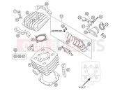 KTM 50 SENIOR  ADVENTURE (6001D2) [EU] 2004 CYLINDER, CYLINDER HEAD