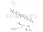 KTM 990 ADVENTURE ORANGE ABS (9803F5) [EU] 2006 TRANSMISSION II - COUNTERSHAFT