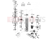 KTM 640 LC4 ADVENTURE (9703F1) [EU] 2006 SHOCK ABSORBER DISASSEMBLED