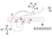 KTM 125 EXC (7103F0) [EU] 2006 EXHAUST SYSTEM