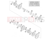 KTM 85 SX         19/16 (6001F9) [EU] 2006 TRANSMISSION II - COUNTERSHAFT