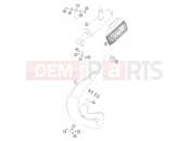 KTM 50 SX (6001F4) [EU] 2006 EXHAUST SYSTEM