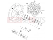KTM 950 SUPERMOTO  BLACK (9803E9) [EU] 2005 FRONT WHEEL