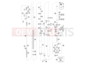 KTM 525 EXC FACTORY (8503E9) [EU] 2005 FRONT FORK DISASSEMBLED
