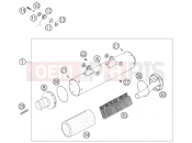 KTM 525 EXC FACTORY (8503E9) [EU] 2005 MAIN SILENCER