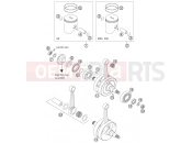 KTM 250 EXC (7375E3) [US] 2005 CRANKSHAFT, PISTON