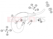 KTM 125 SX (6101E0) [EU] 2005 EXHAUST SYSTEM