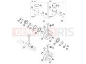 KTM 125 SX (6101E0) [EU] 2005 CRANKSHAFT, PISTON