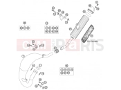 KTM 85 SX          17/14 (6001E8) [EU] 2005 EXHAUST SYSTEM