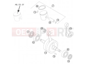 KTM 50 SX  PRO JUNIOR  LC (6001E3) [EU] 2005 CRANKSHAFT, PISTON