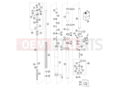 KTM 950 ADVENTURE  SILVER (980331) [EU] 2003 FRONT FORK DISASSEMBLED