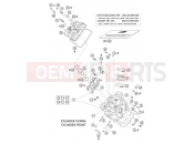 KTM 950 ADVENTURE  SILVER (980331) [EU] 2003 CYLINDER HEAD FRONT