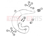 KTM 300 EXC  SIX-DAYS (740332) [EU] 2003 EXHAUST SYSTEM