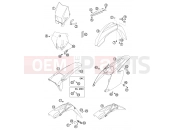 KTM 125 SX (610130) [EU] 2003 MASK, FENDERS