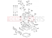 KTM 450 SX RACING (840135) [EU] 2003 CYLINDER HEAD