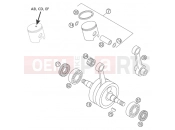 KTM 50 MINI ADVENTURE (600135) [EU] 2003 CRANKSHAFT, PISTON