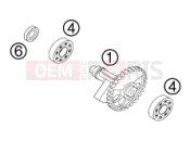 KTM 400 EXC RACING (830323) [EU] 2002 BALANCER SHAFT