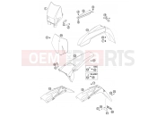KTM 380 SX (650120) [EU] 2002 MASK, FENDERS