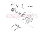 KTM 380 SX (650120) [EU] 2002 REAR BRAKE CALIPER