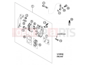 KTM 125 SX (610120) [EU] 2002 FRONT BRAKE CALIPER