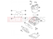 KTM 125 SX (610120) [EU] 2002 CYLINDER, CYLINDER HEAD
