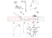KTM 400 SX RACING (830125) [EU] 2002 HANDLEBAR, CONTROLS