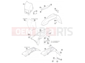 KTM 400 SX RACING (830125) [EU] 2002 MASK, FENDERS