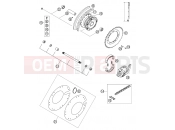 KTM 50 SX  PRO JUNIOR  LC (600123) [EU] 2002 REAR WHEEL