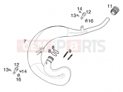 KTM 125 SUPERMOTO 100 (110315) [EU] 2001 EXHAUST SYSTEM