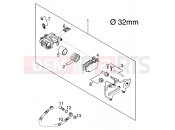 KTM 125 SUPERMOTO 100 (110315) [EU] 2001 REAR BRAKE CALIPER