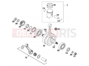 KTM 125 SUPERMOTO 100 (110315) [EU] 2001 CRANKSHAFT, PISTON