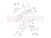 KTM 640 LC4-E (972616) [EU] 2001 MASK, FENDERS