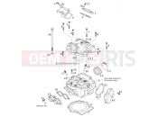 KTM 520 SX RACING (850115) [EU] 2001 CYLINDER HEAD
