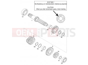 KTM 125 SX (610110) [EU] 2001 TRANSMISSION I - MAIN SHAFT