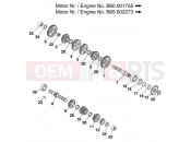 KTM 65 SX (600116) [EU] 2001 TRANSMISSION I - MAIN SHAFT