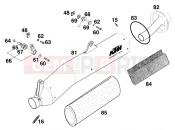 KTM 620 SC Super-moto (972500) [EU] 2000 EXHAUST SYSTEM