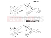 KTM 620 SC Super-moto (972500) [EU] 2000 EXHAUST SYSTEM